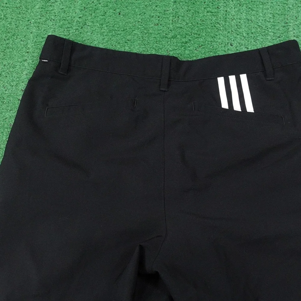 Adidas Shorts Mens 32 Black Golf Active Microfiber Pockets‎ 10 Inseam